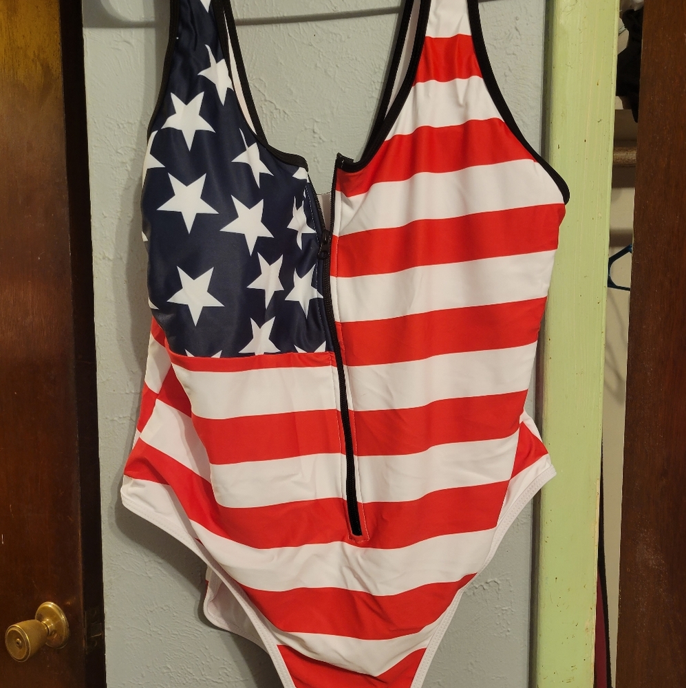 American Flag swimsuit